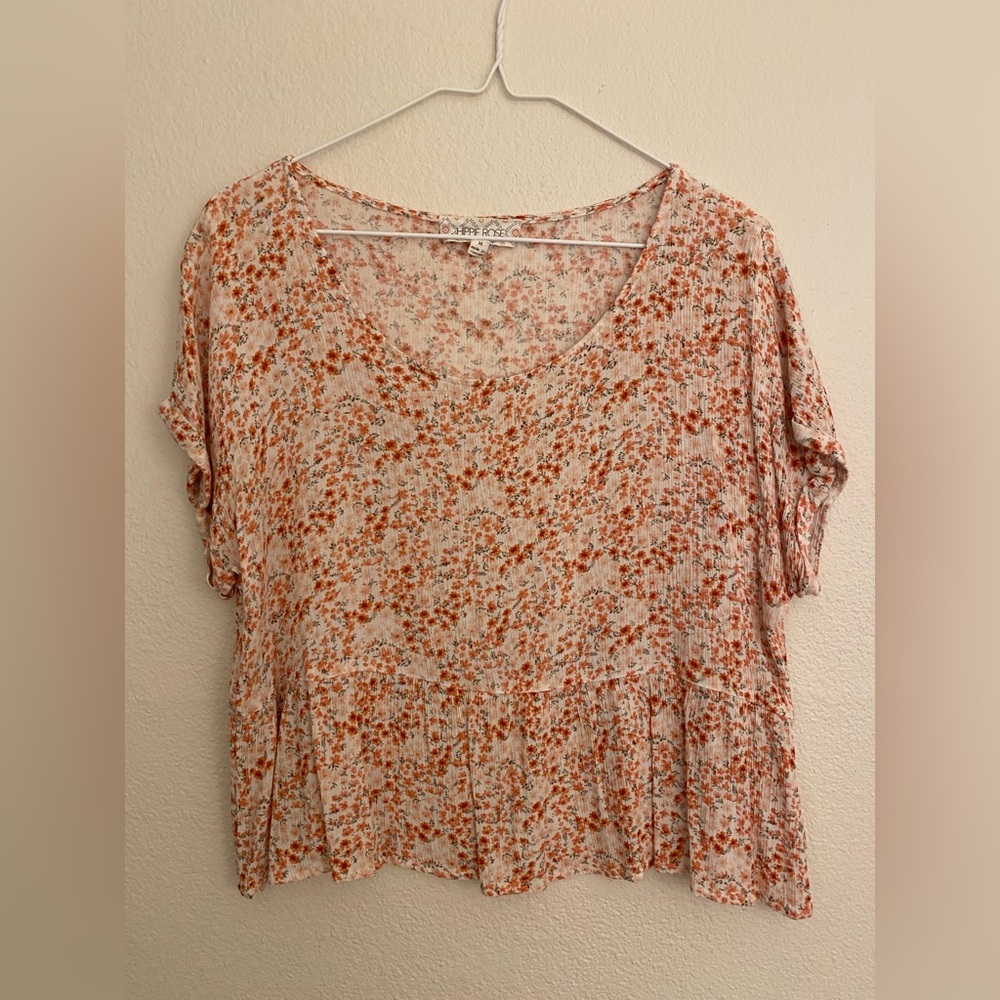 Hippie Rose floral top